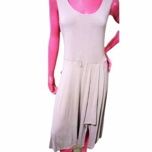 Calvin Klein Sleeveless Stretch Short Sleeve High Low Dress Size 14